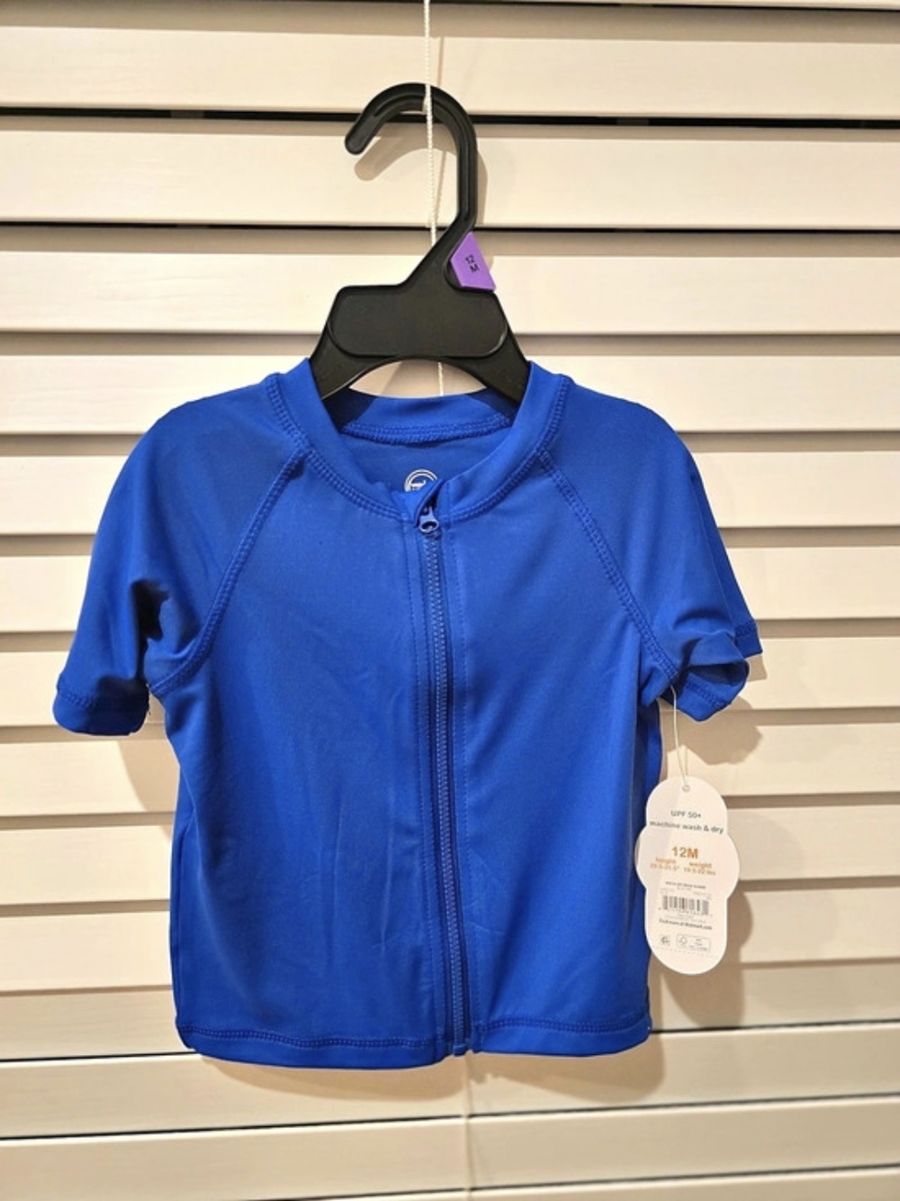 Carter's Short Sleeve Rashguard in Blue Baby 12M NWT